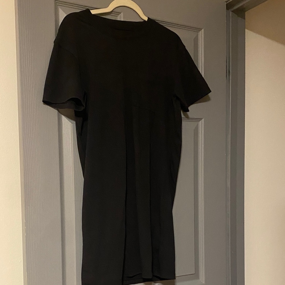 Classic Black T-Shirt Dress Size Small 100% cotton